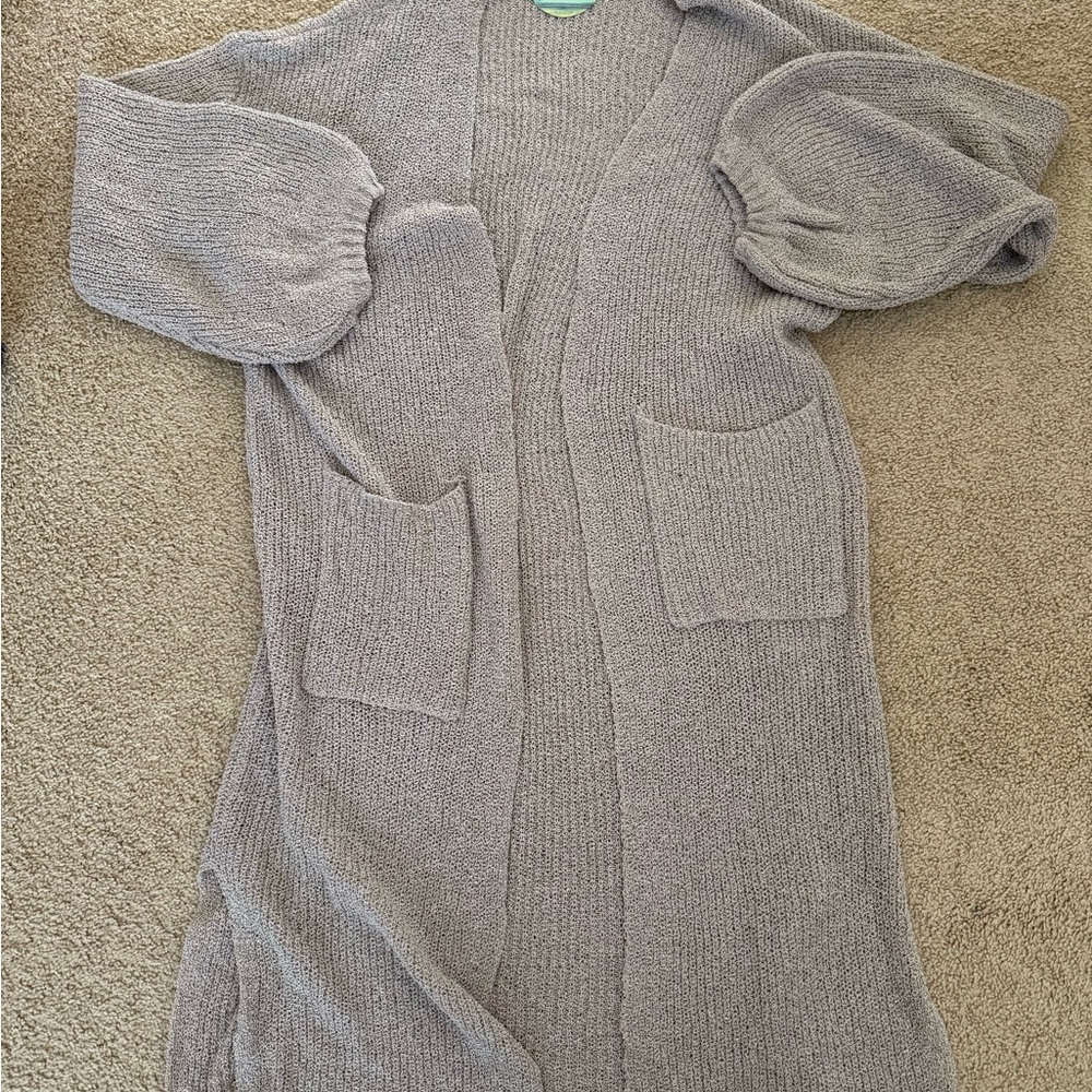 Elegant Taupe Women's Cardigan